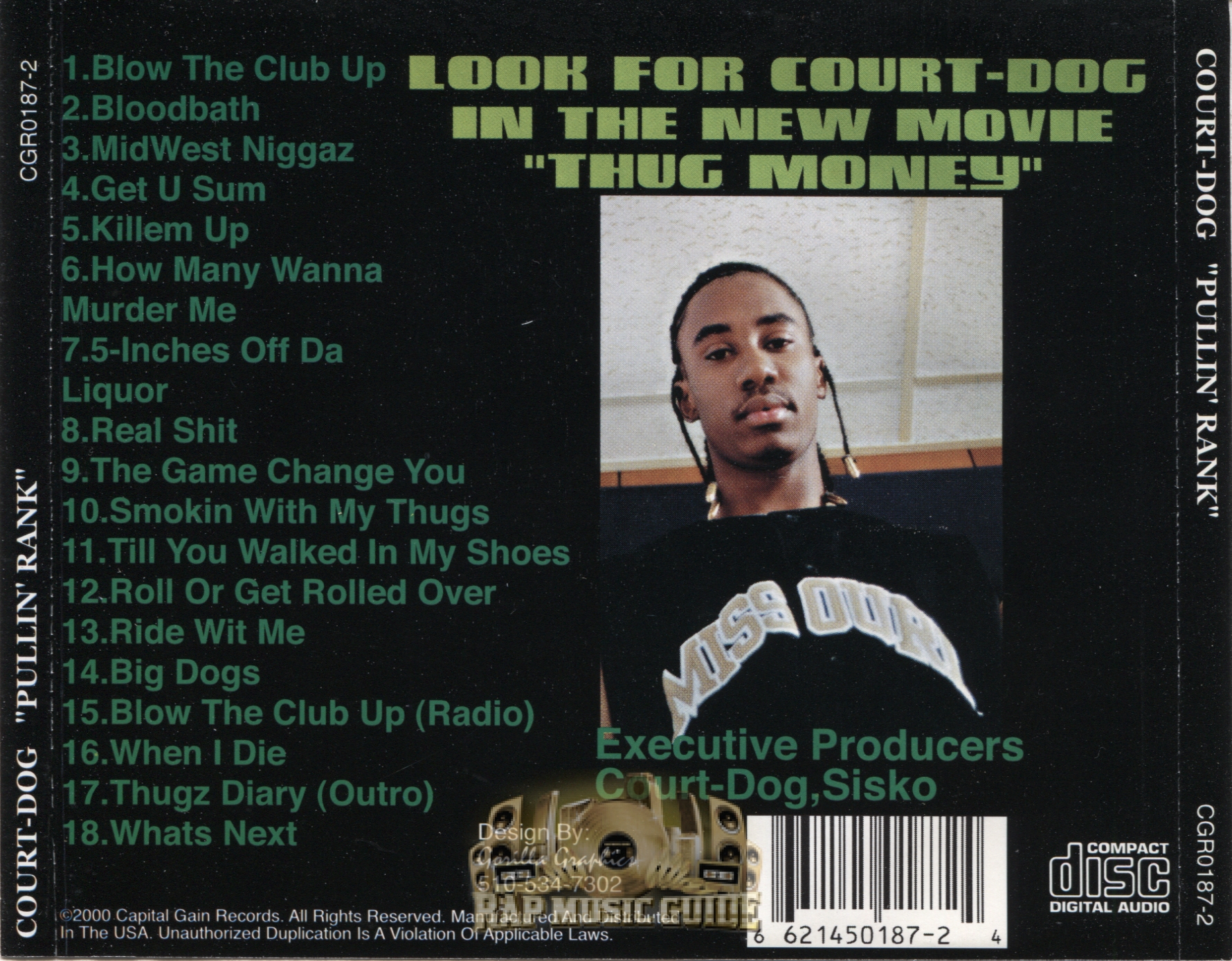 Court Dog - Pullin' Rank: CD | Rap Music Guide